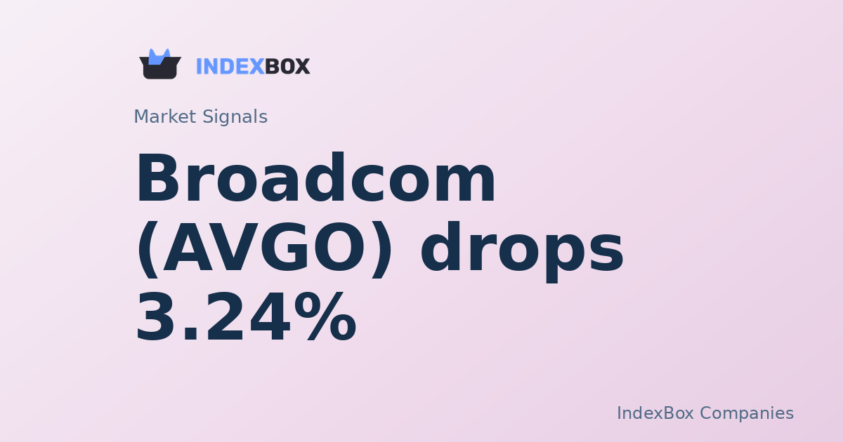 Broadcom (AVGO) Drops 3.24% in Midday Trade as Semiconductor Weakness Spreads