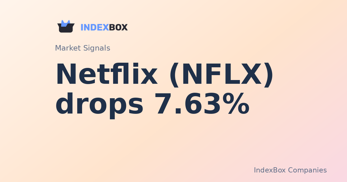 Netflix (NFLX) Drops 7.63% in After-Hours Trade After Q2 Earnings Call