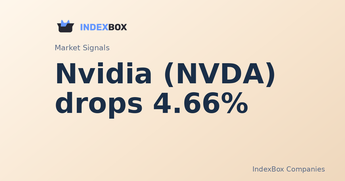 Nvidia (NVDA) Drops 4.66% in Midday Trade as Semiconductor Sector Weakens